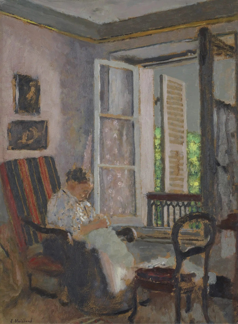 Madame Vuillard cozinheira, rua Truffaut - Édouard Vuillard