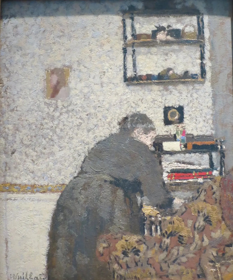 Madame Vuillard na sala de estar - Édouard Vuillard