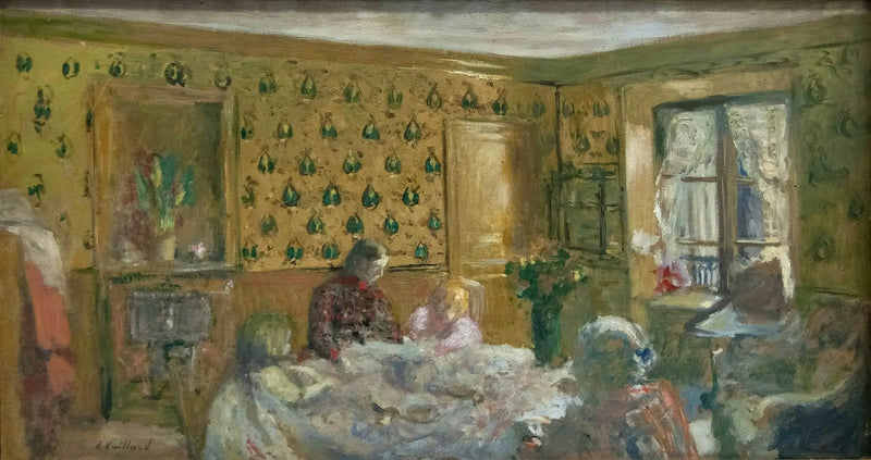 Madame Vuillard e as crianças Roussel - Édouard Vuillard