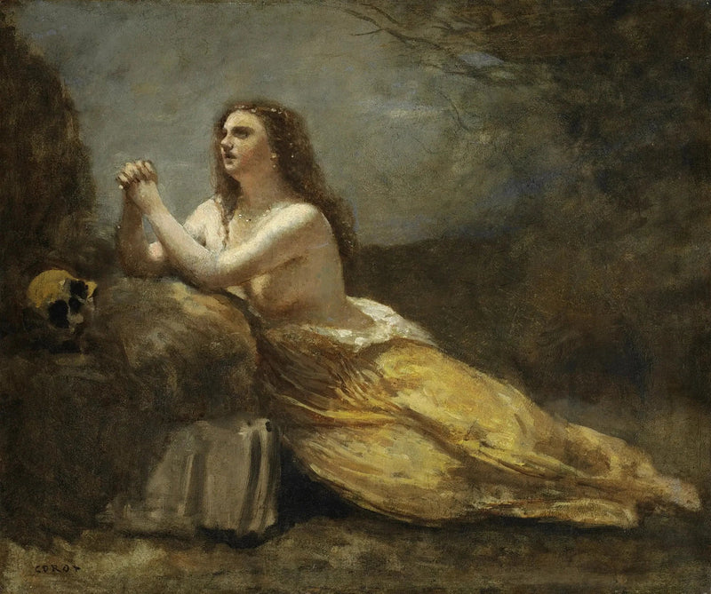 Madeleine em oração - Jean-Baptiste Camille Corot