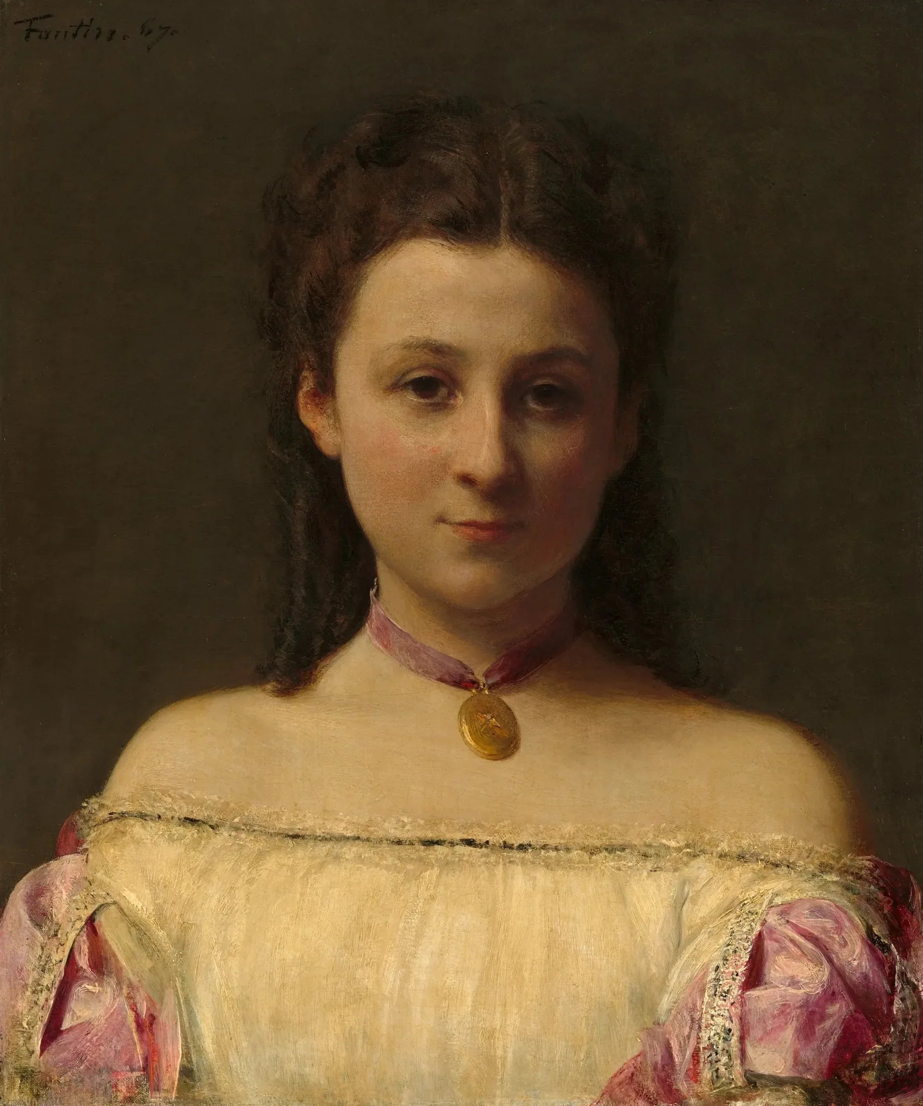 Mademoiselle de Fitz-James - Henri Fantin-Latour image 1 copie de tableau peinte à la main