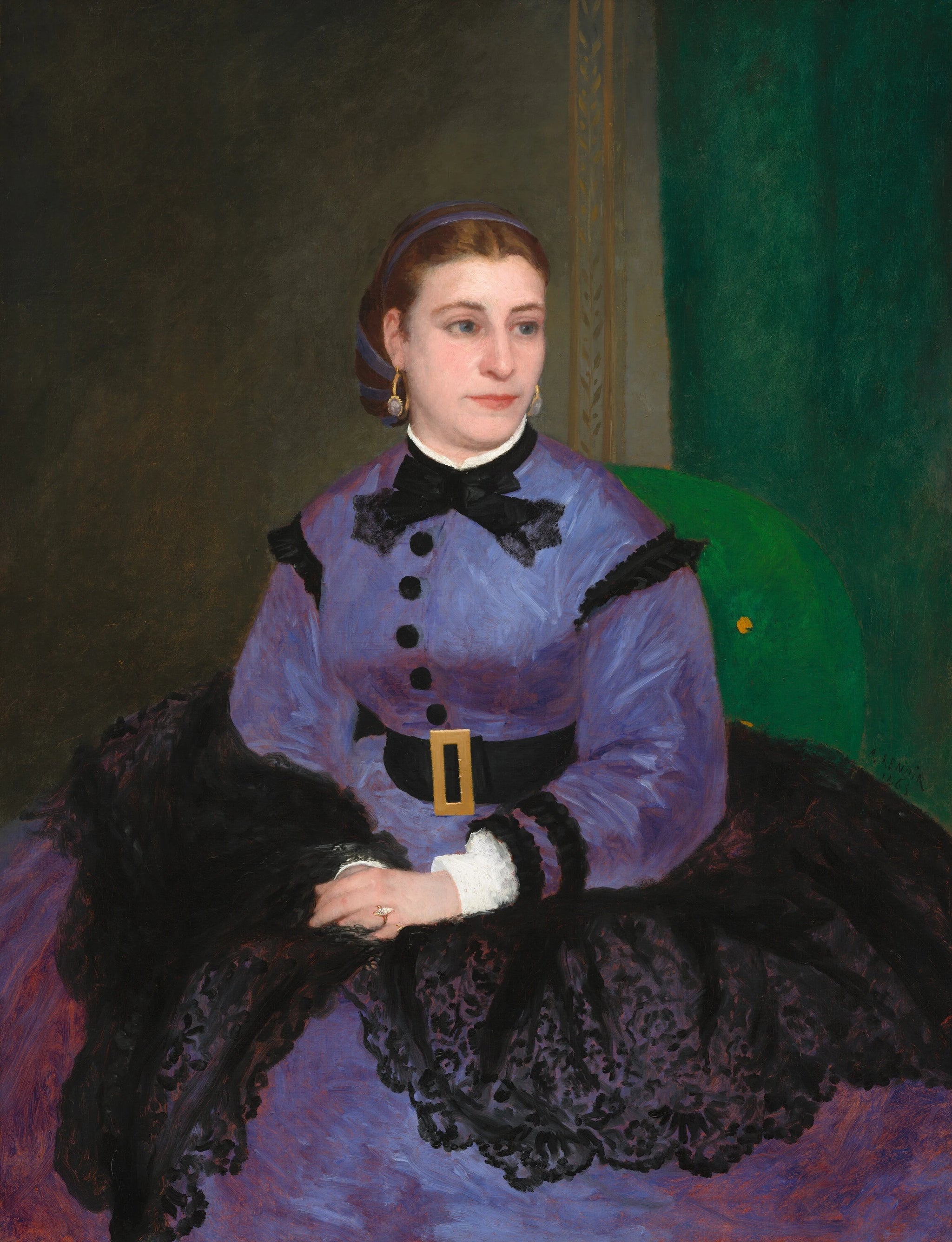 Mademoiselle Sicot, portrait peint par Pierre-Auguste Renoir en 1865 – National Gallery of Art 1963.10.209