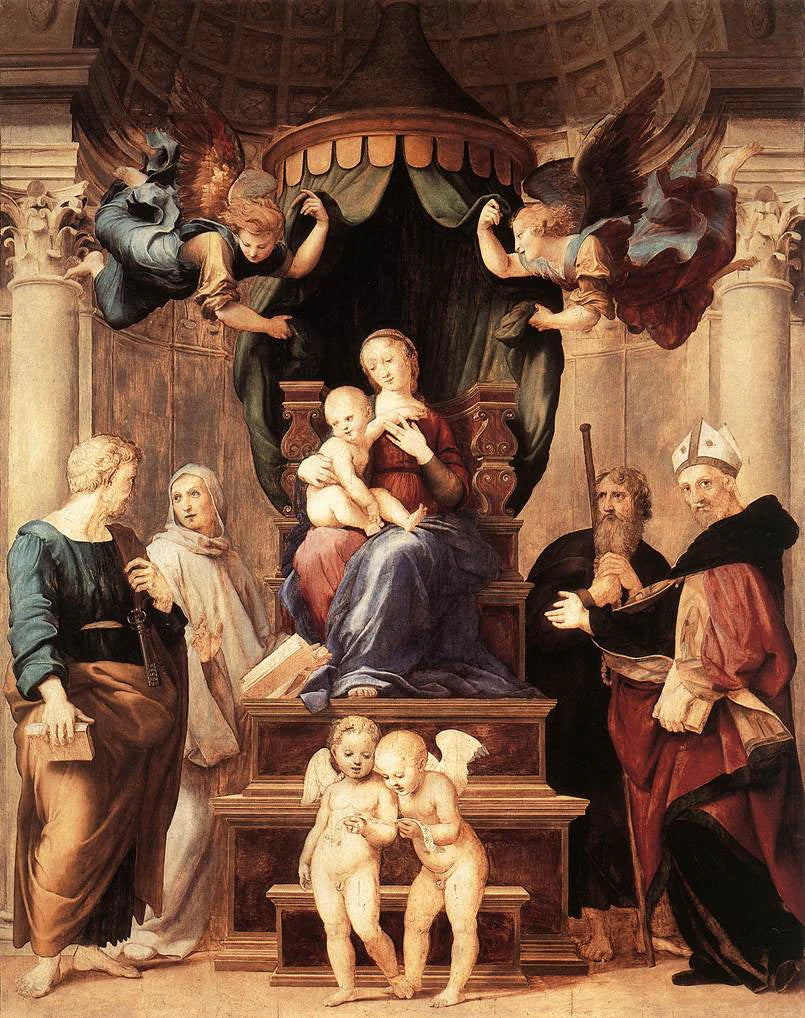 Madone au Baldaquin - Raphaël Sanzio