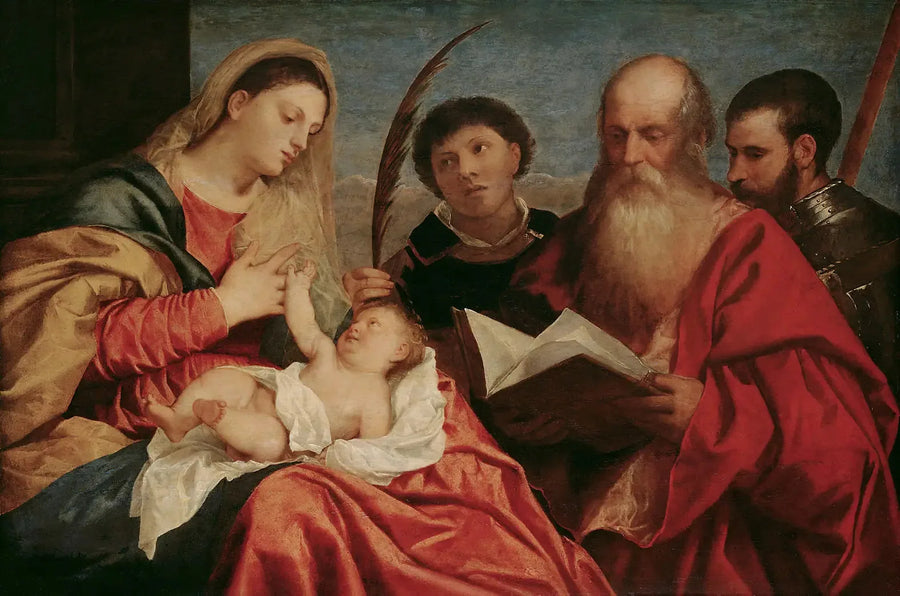 Madona com santos - Titian