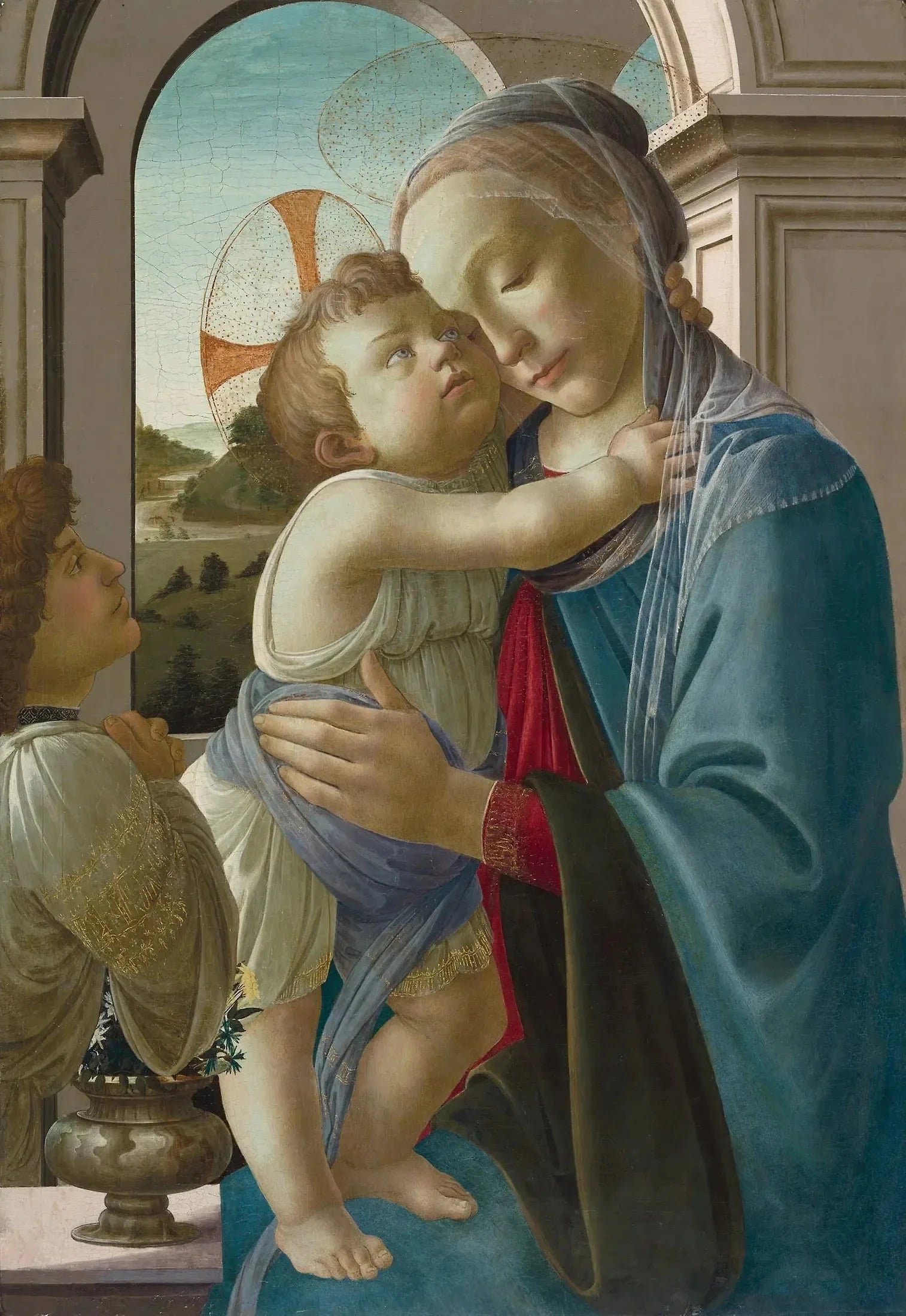 La Madone de l’Eucharistie de Sandro Botticelli, musée Gardner – reproduction peinture à l’huile sur toile