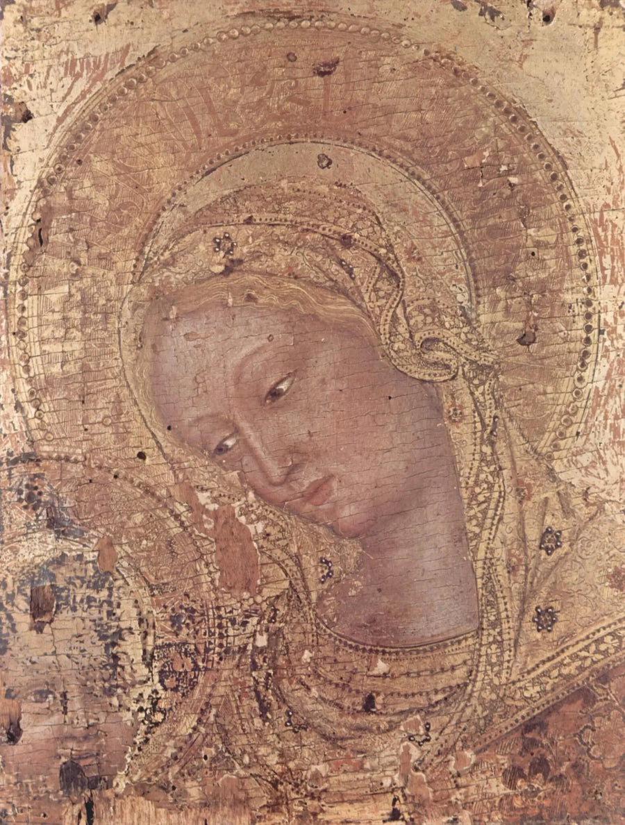 Madone, fragmento - Gentile da Fabriano