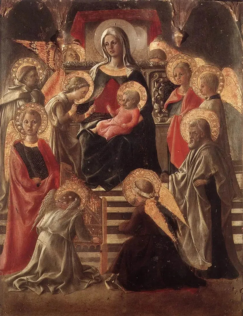 Madonna e Criança em Trono com Santos - Fra Filippo Lippi