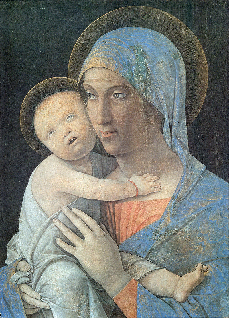 Madonna com Bambino pintura - Andrea Mantegna