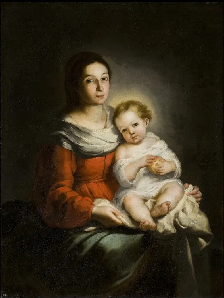 Madonna com um menino - Bartolomé Esteban Murillo