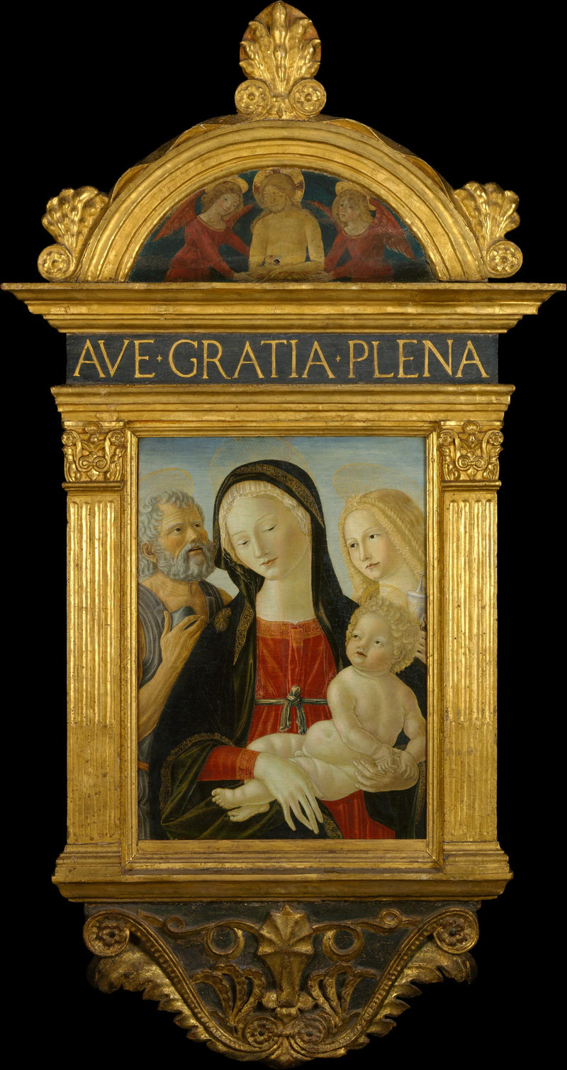 La Madone et l'Enfant avec saint Jérôme et Marie Madeleine - Neroccio de' Landi