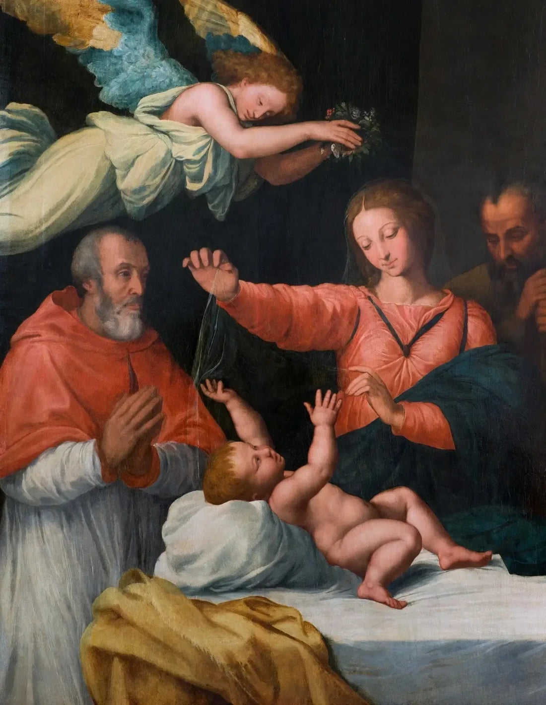 "Madonna del Velo" com o cardeal Paolo Emilio Sfondrati. - Guido Reni