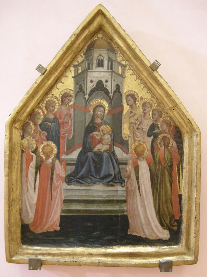 Maestà com doze anjos - Fra Angelico