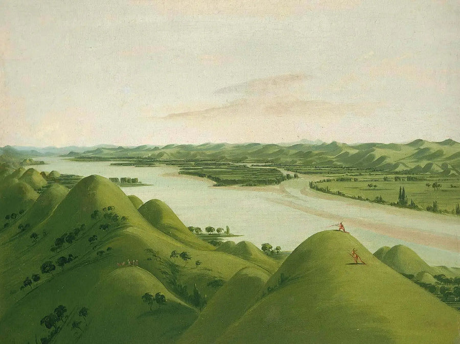 Magníficas pradarias acima dos Poncas, a 1.050 milhas acima de Saint-Louis - George Catlin