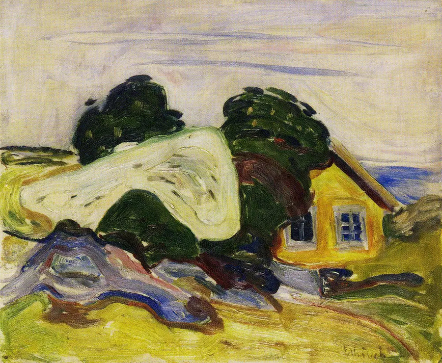 casa em Åsgprdstrand - Edvard Munch