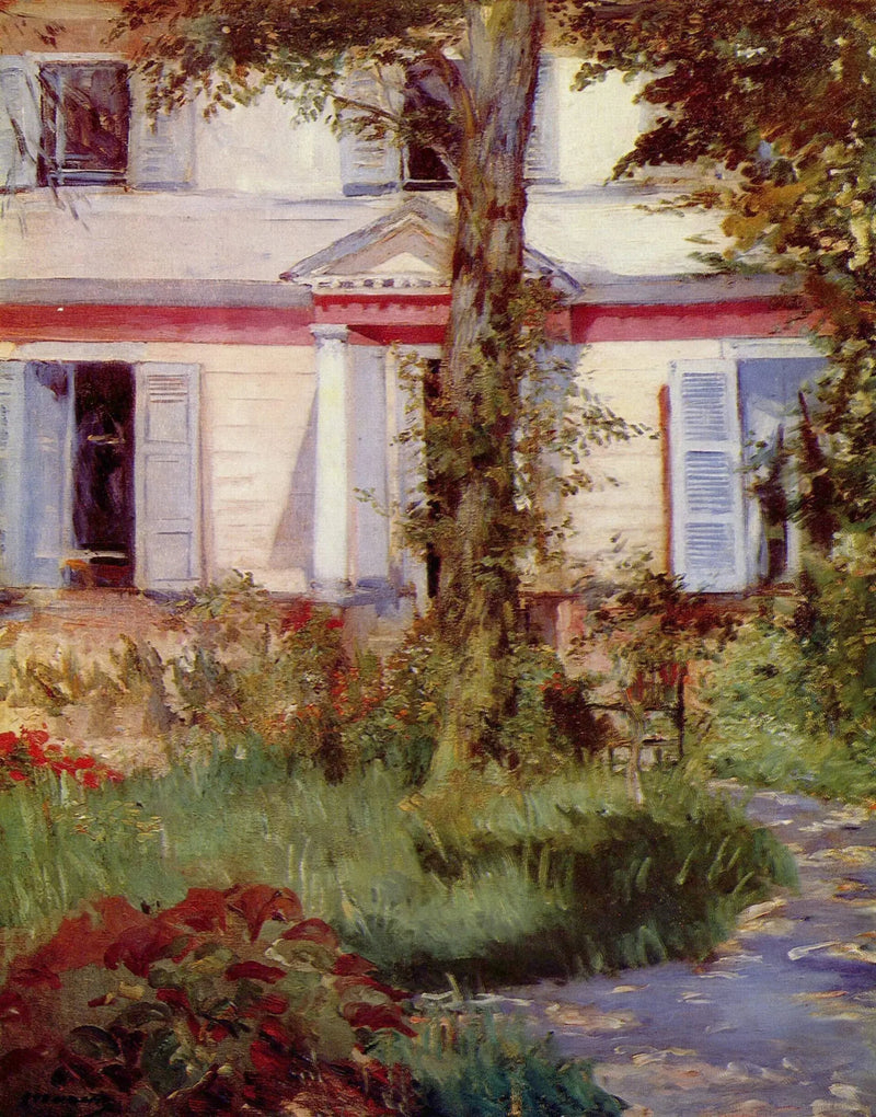 Casa em Rueil - Édouard Manet