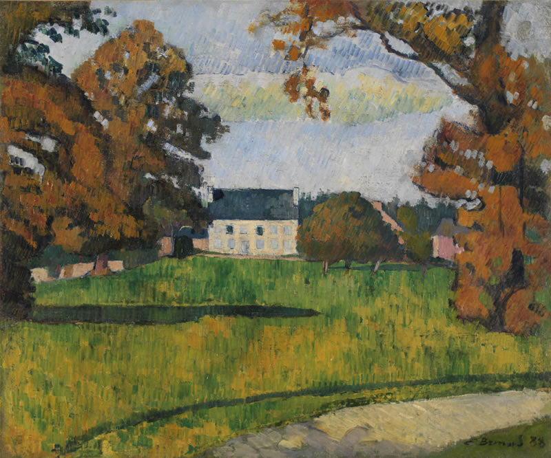 Casa ao fundo de um parque - Émile Bernard