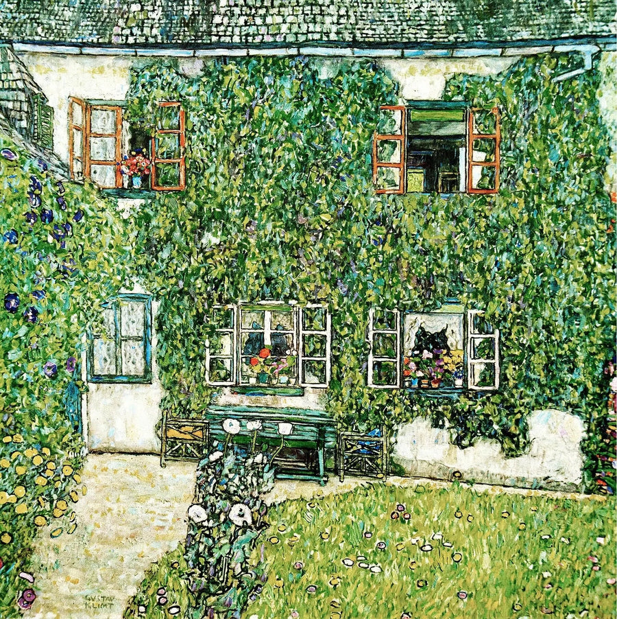 Casa de campo em Unterach no Attersee - Gustav Klimt