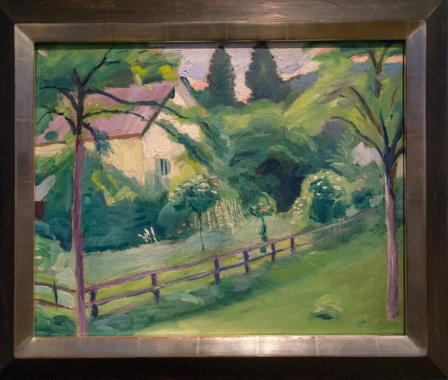 Casa de campo com jardim - August Macke