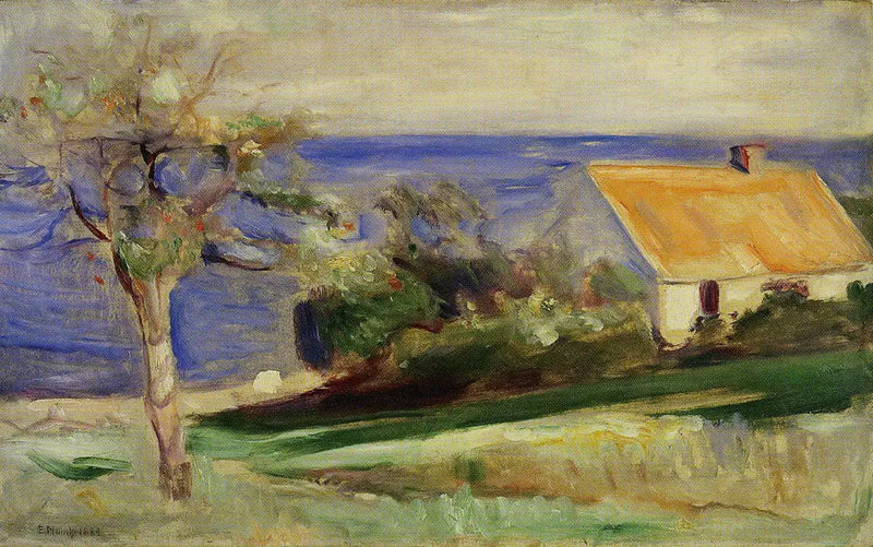 casa de Morten Damme perto de Åsgardstrand - Edvard Munch
