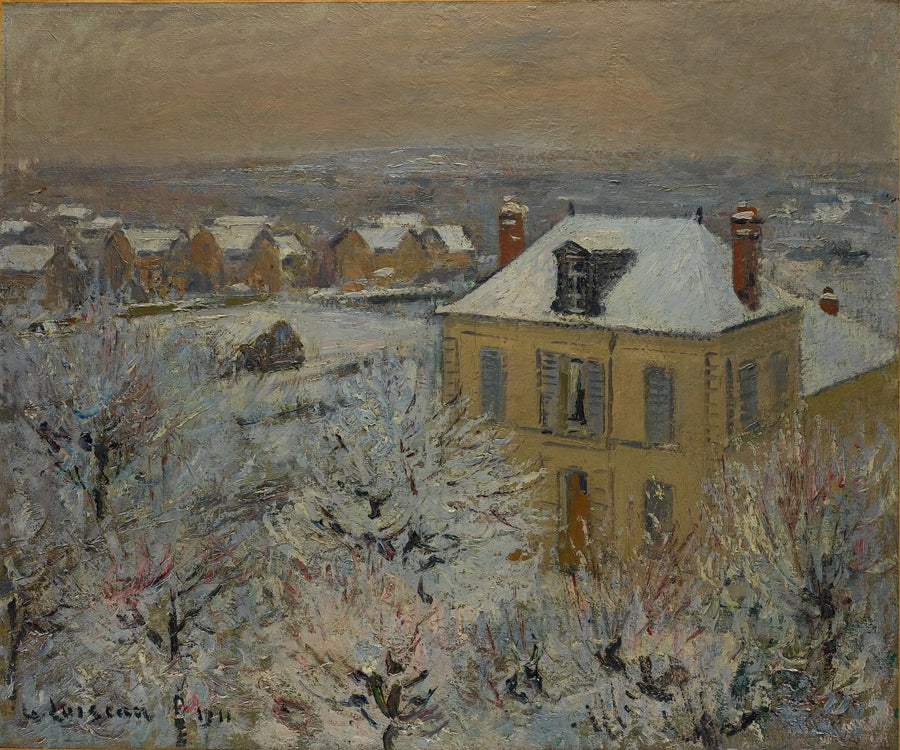 Casa no inverno - Gustave Loiseau