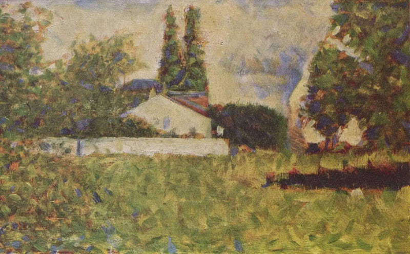 Casa entre as árvores - Georges Seurat