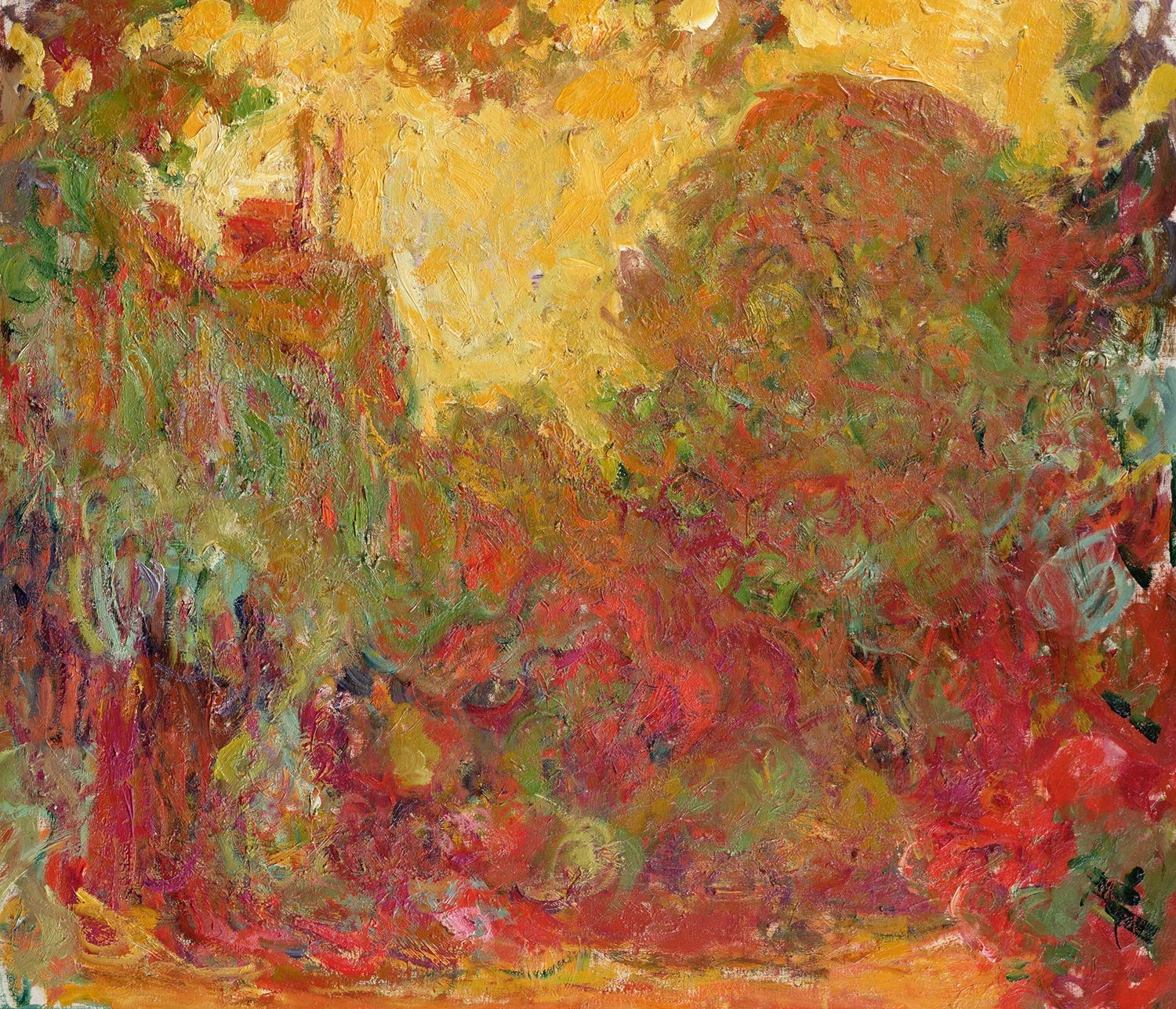 A Casa vista do roseiral - Claude Monet