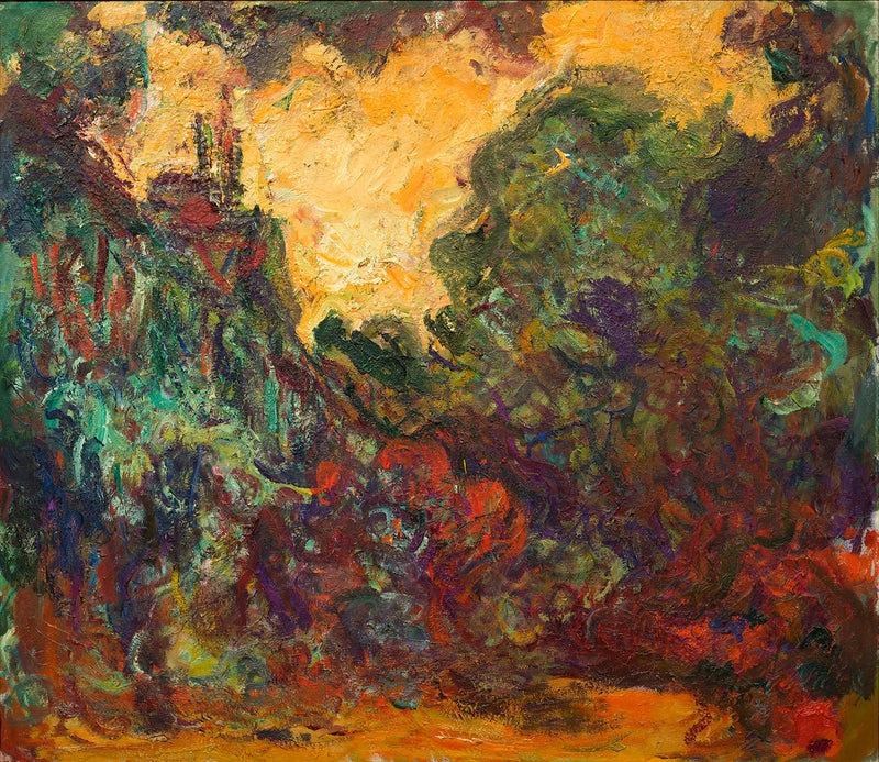 A casa vista do jardim das rosas - Claude Monet