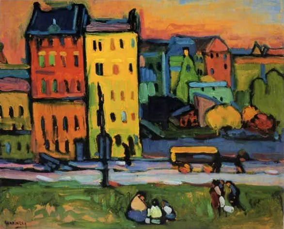 casas em Munique - Vassily Kandinsky