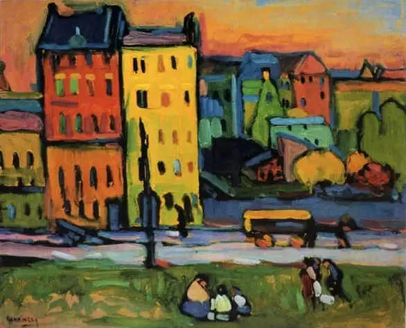 casas em Munique - Vassily Kandinsky