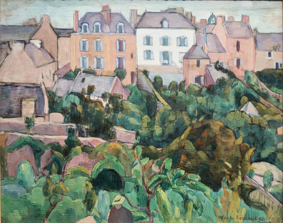 Casas em Pont-Aven - Émile Bernard