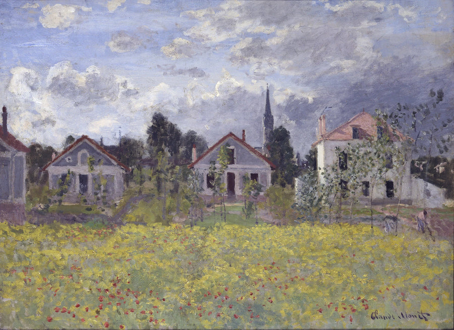 Casas em Argenteuil W277 - Claude Monet
