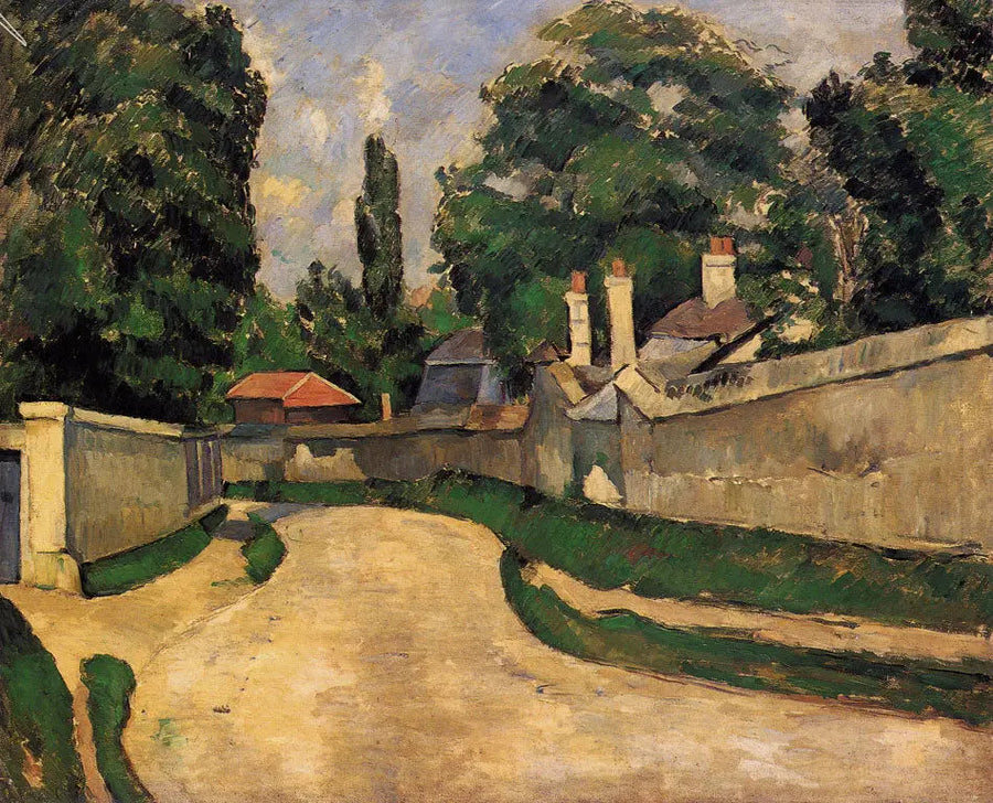 Casas à beira de uma estrada, I - Paul Cézanne