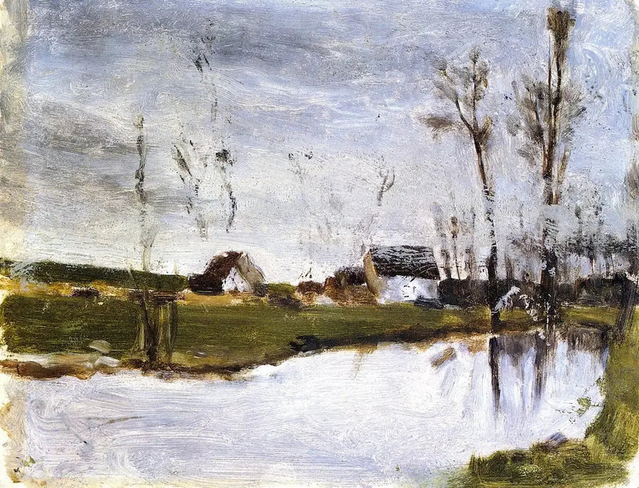 Casas à beira-mar - Paul Gauguin
