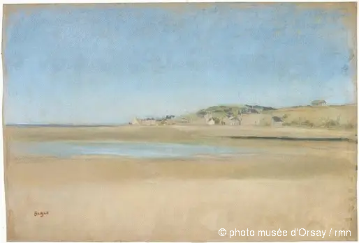 casas à beira-mar - Edgar Degas