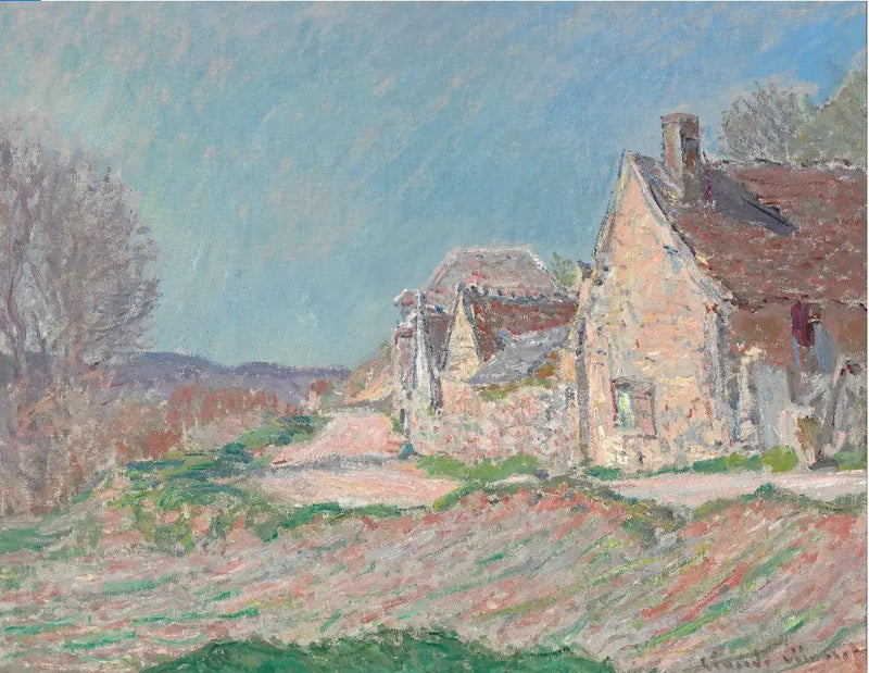 Casas à beira da estrada - Claude Monet