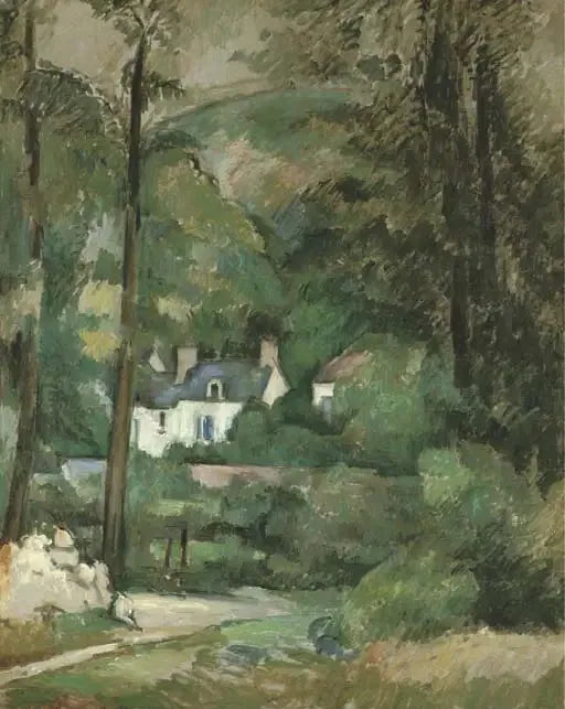 Casas em Chou, em Pontoise - Paul Cézanne