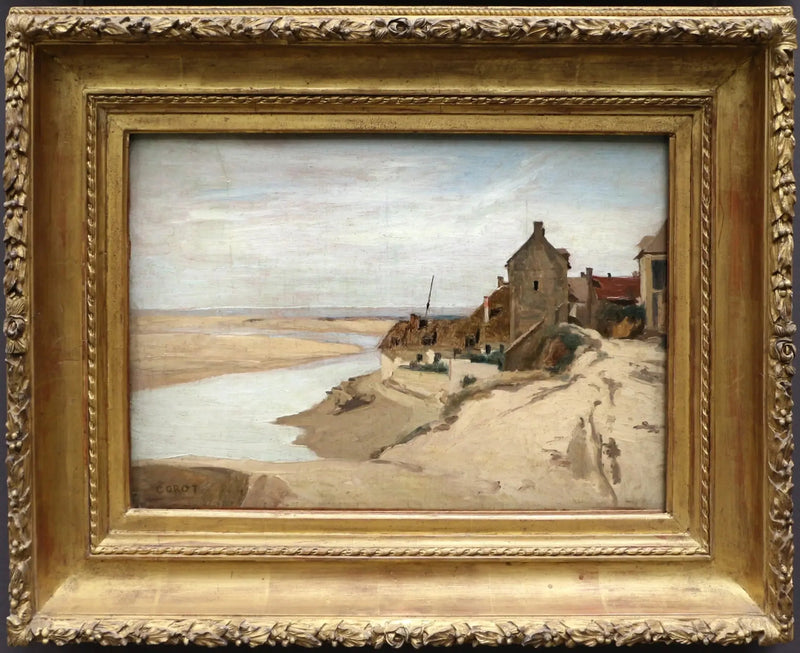 Casas de pescadores em Sainte-Adresse - Jean-Baptiste Camille Corot