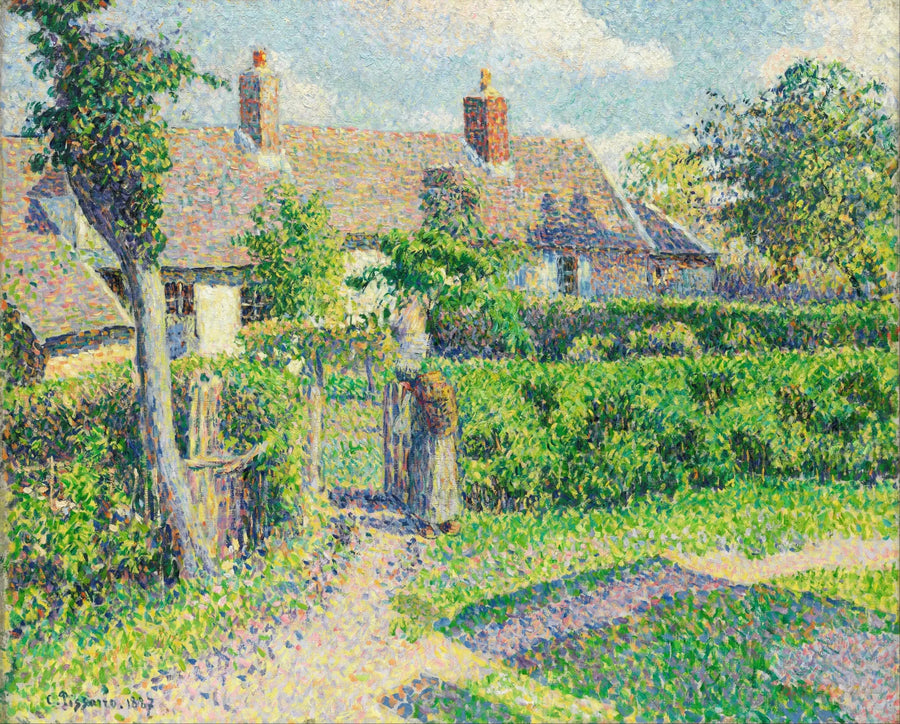 Casas rurais, Eragny - Camille Pissarro