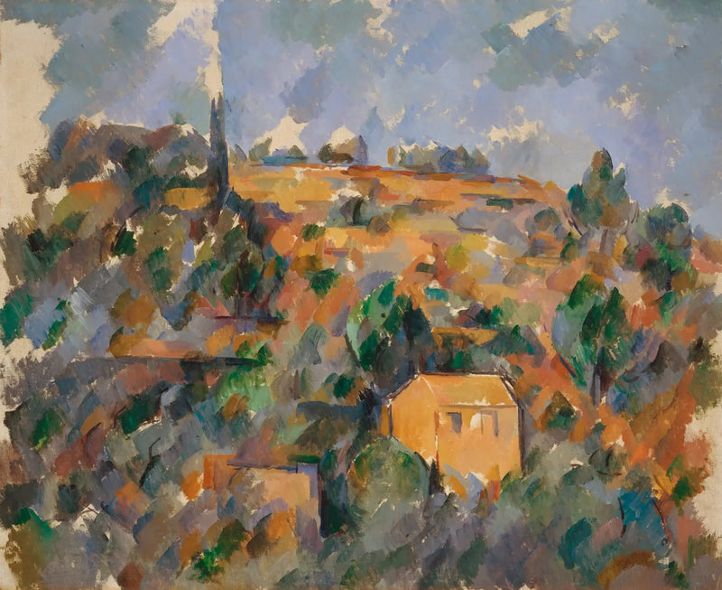 Casas na colina, Provença - Paul Cézanne