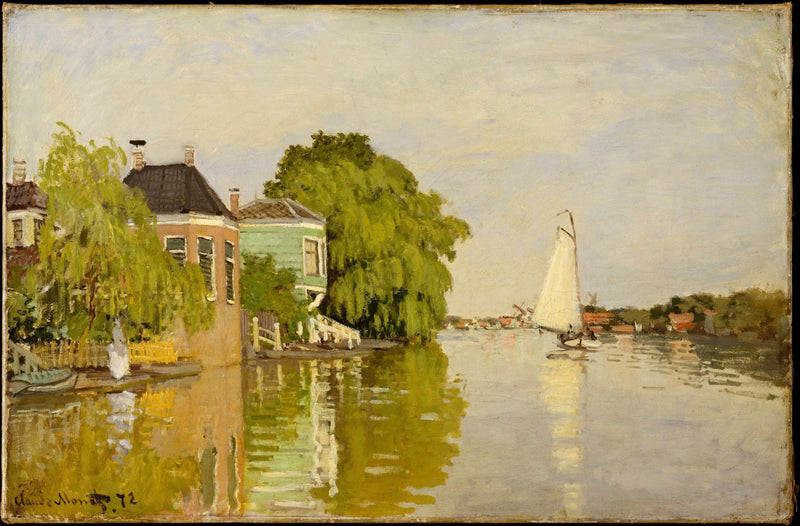 Casas no Achterzaan - Claude Monet