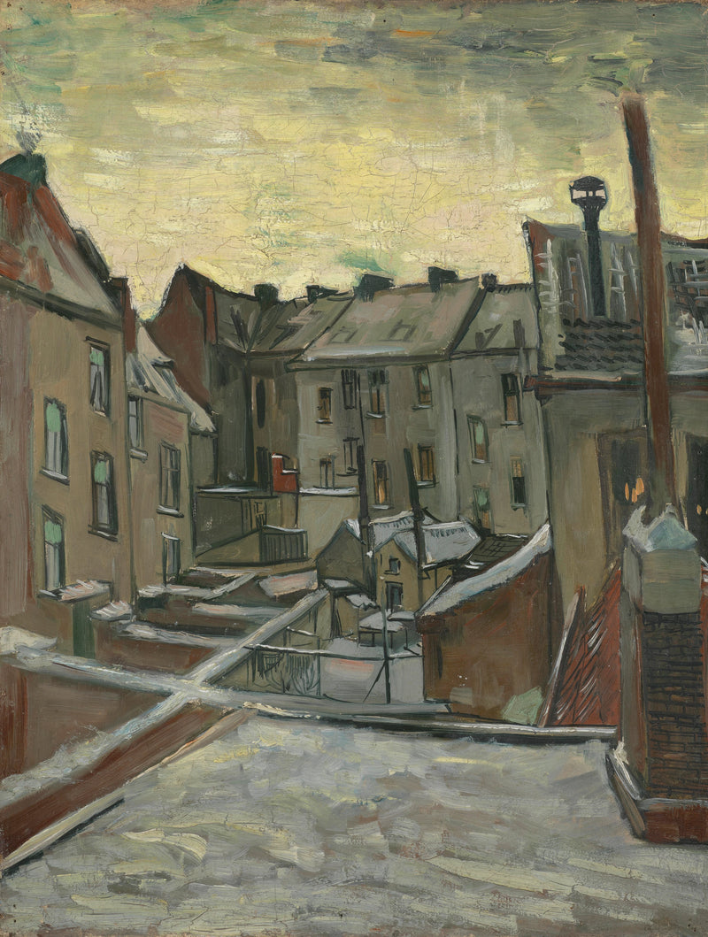 Casas vistas por trás - Vincent van Gogh