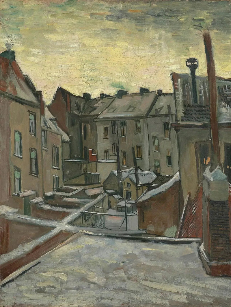 Casas vistas por trás - Vincent van Gogh