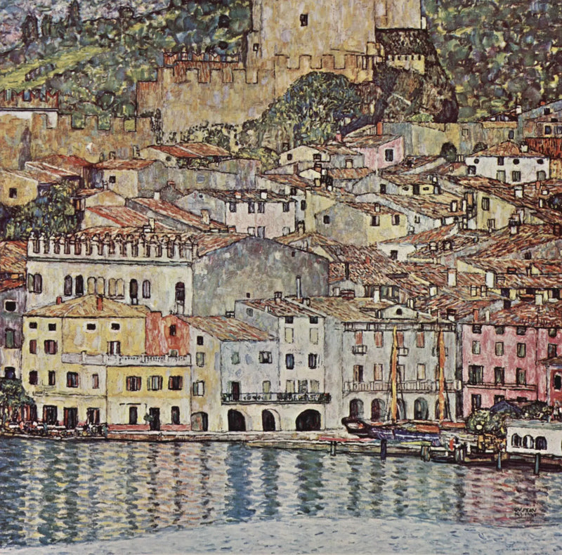 Malcesine no Lago de Garda - Gustav Klimt