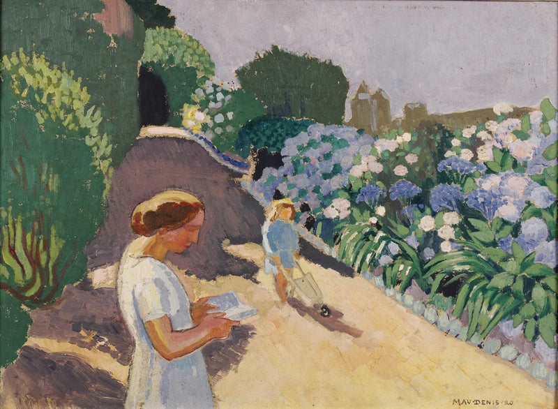 Malon e as hortênsias - Maurice Denis