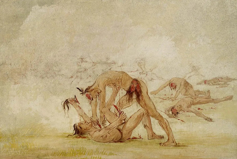 Mandam escalar um inimigo - George Catlin