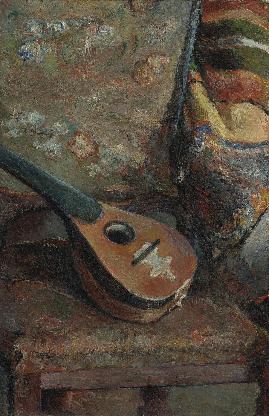 Mandolina em uma cadeira - Paul Gauguin