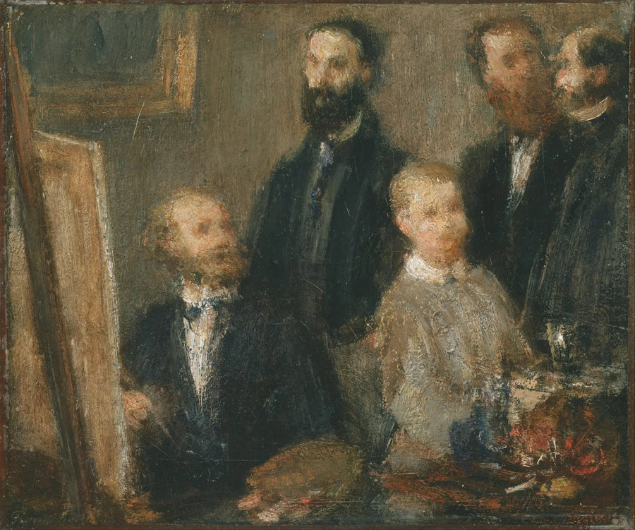 Manet em seu ateliê - Henri Fantin-Latour