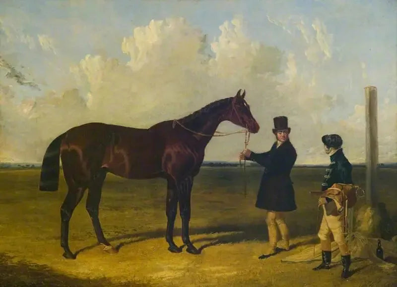 Mango', lauréat du St Leger, 1837 - John Frederick Herring, Sr. image 1 reproduction artisanale de tableau