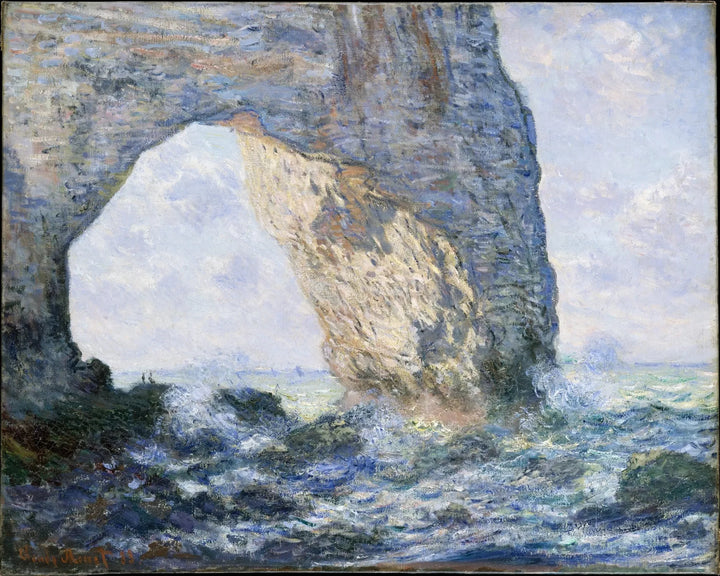 La Manneporte em Étretat W832 - Claude Monet