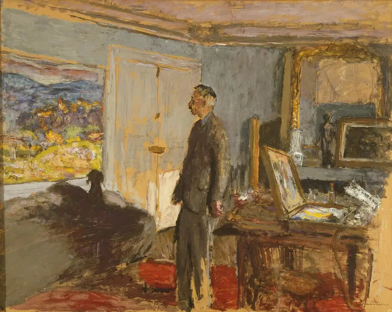 Maquete para um retrato de Bonnard - Édouard Vuillard